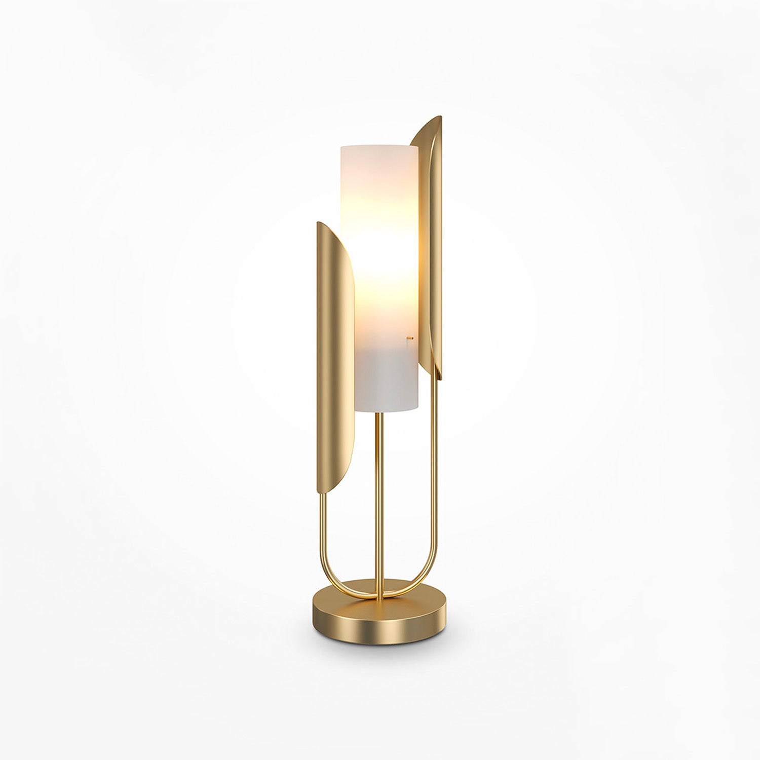 CIPRESSO - Brushed gold living room lamp, art deco style