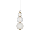 COLLAR B - Vintage glass pendant lamp with integrated LED