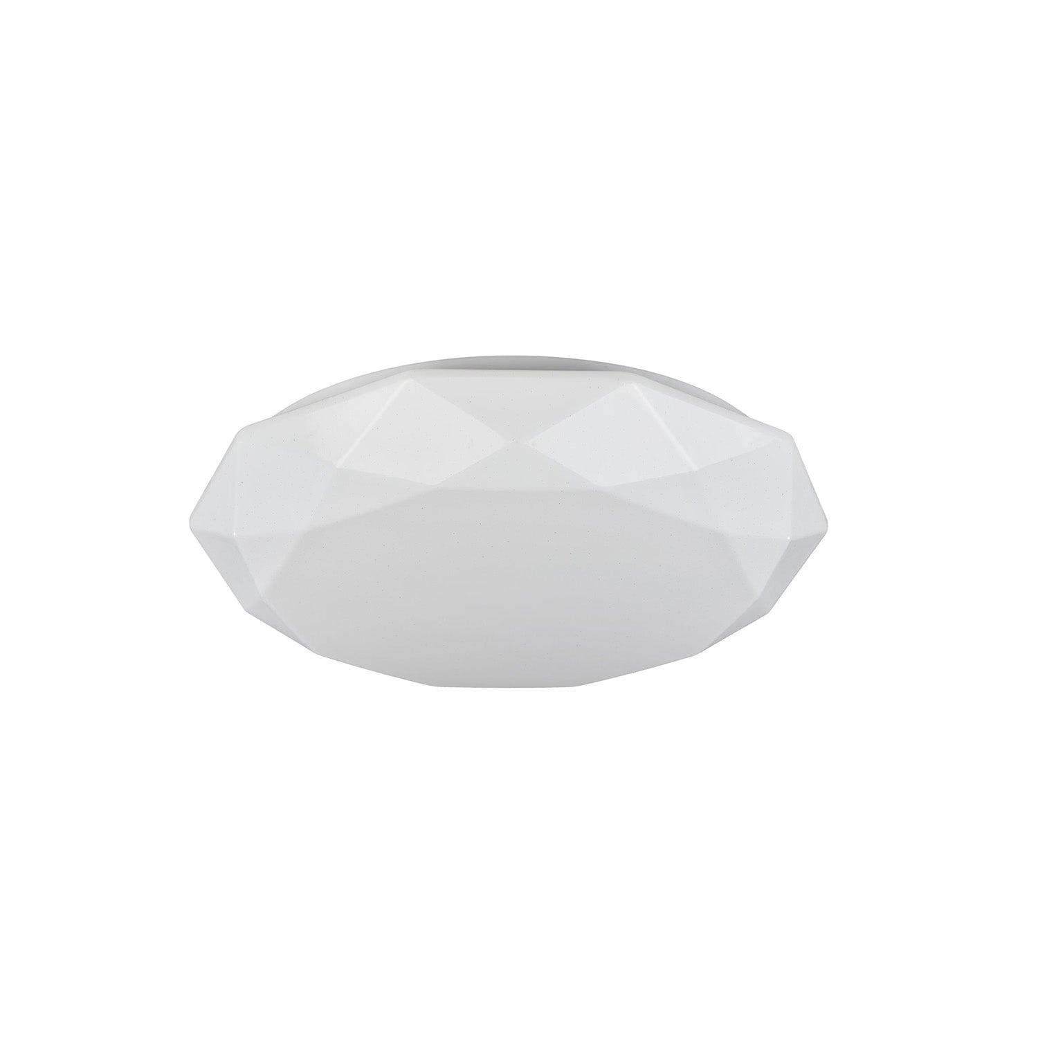 CRYSTALLIZE - Plafonnier géométrique blanc en acrylique design