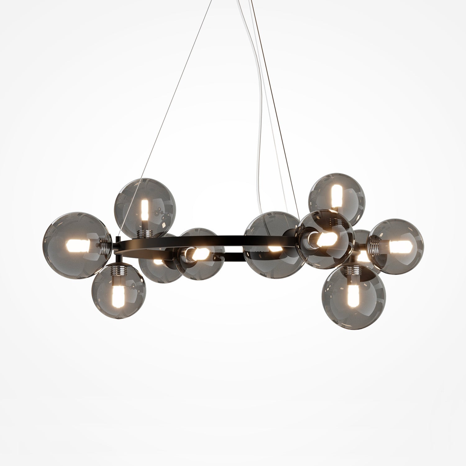 DALLAS E - Modern glass ball chandelier for bedrooms