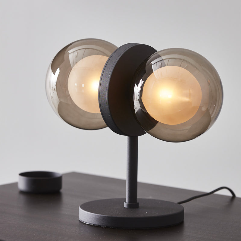 DISCUS Table - Designer black table lamp with glass balls