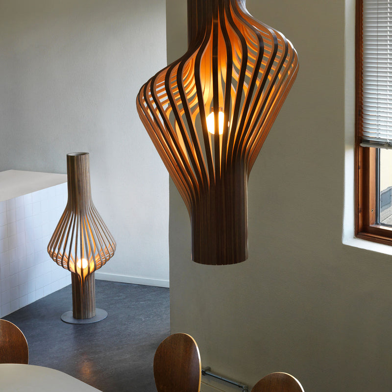 DIVA Floor - Design and artisan wooden floor lamp, handcrafted