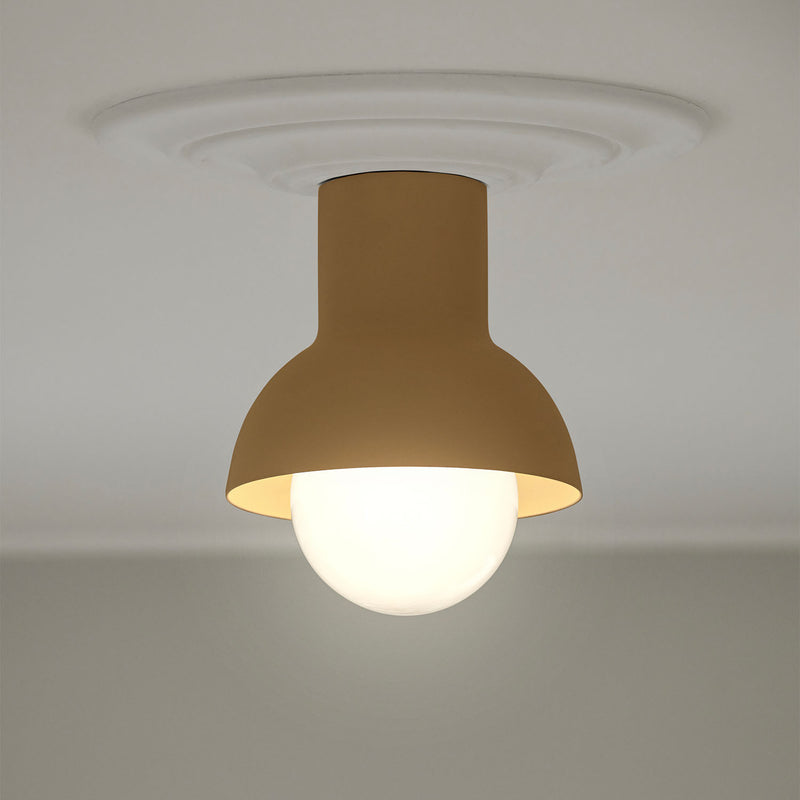 DOWN - Mushroom dining room ceiling light, black, beige or mustard yellow
