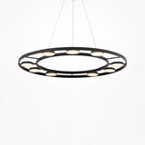 FAD A - Design and modern circular black chandelier dimmable dining room