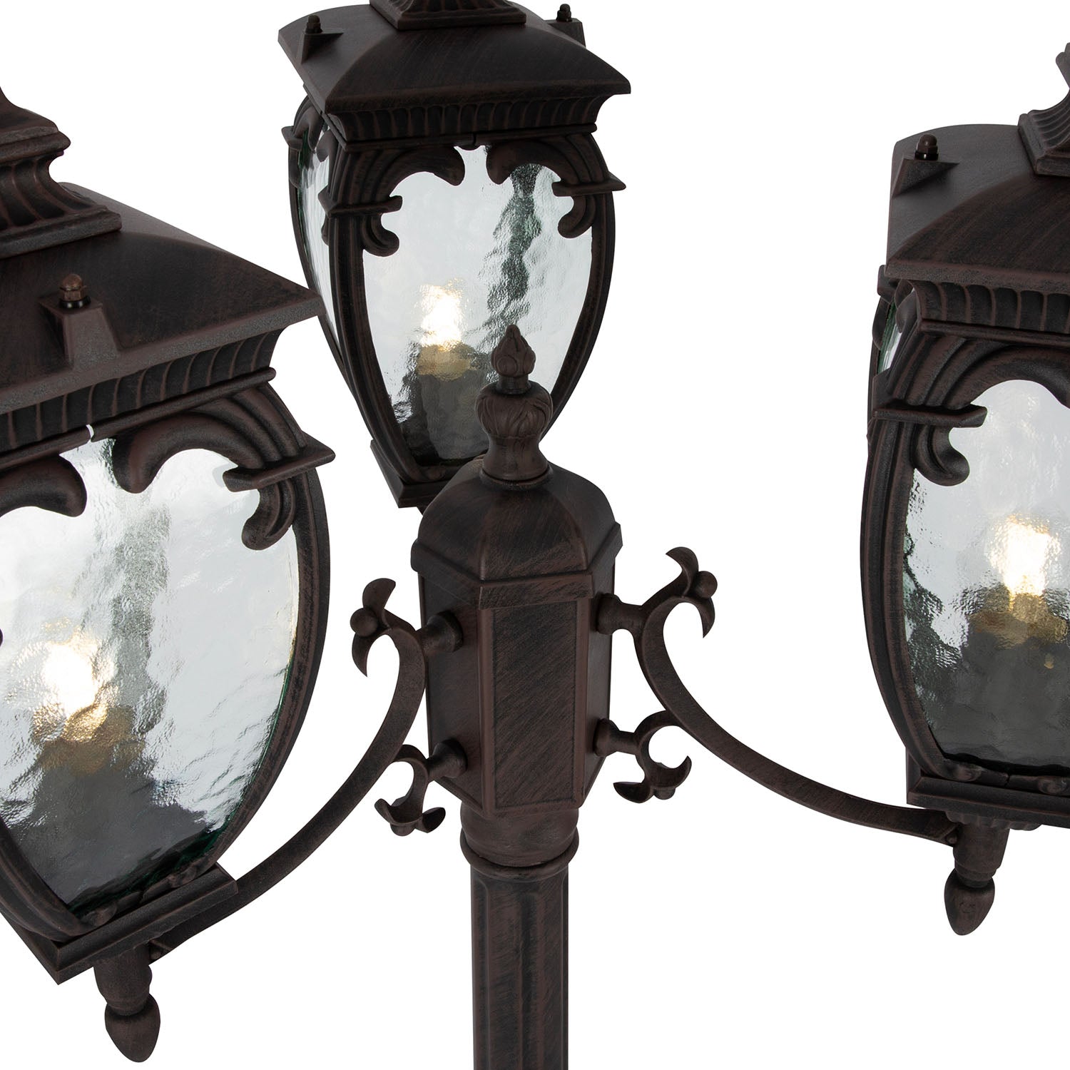 FLEUR B - Lampadaire d'extérieur vintage style italien, lanterne