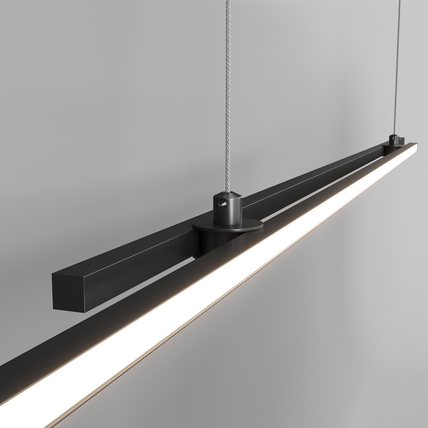 HALO - Long modern and designer integrated LED pendant light