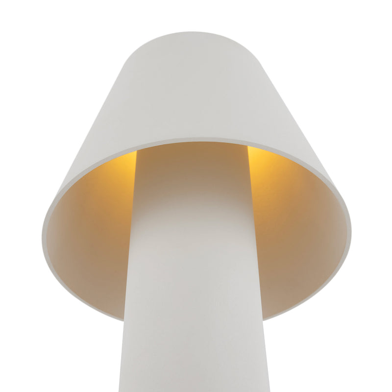 HARZ - Waterproof outdoor lamp, black or white mushroom shape