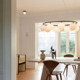 MIIRA Opal Oval - Elegant High End Dining Room Oval Chandelier