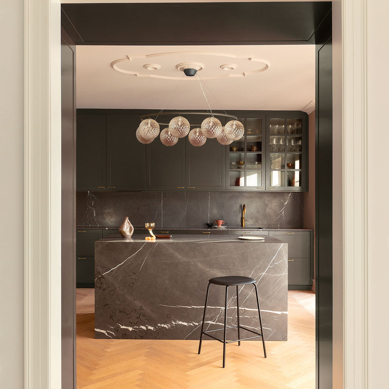 MIIRA Optic Oval - High-end elegant oval pendant lamp living room