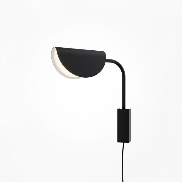 MOLLIS - Black wall lamp, modern bedroom or office