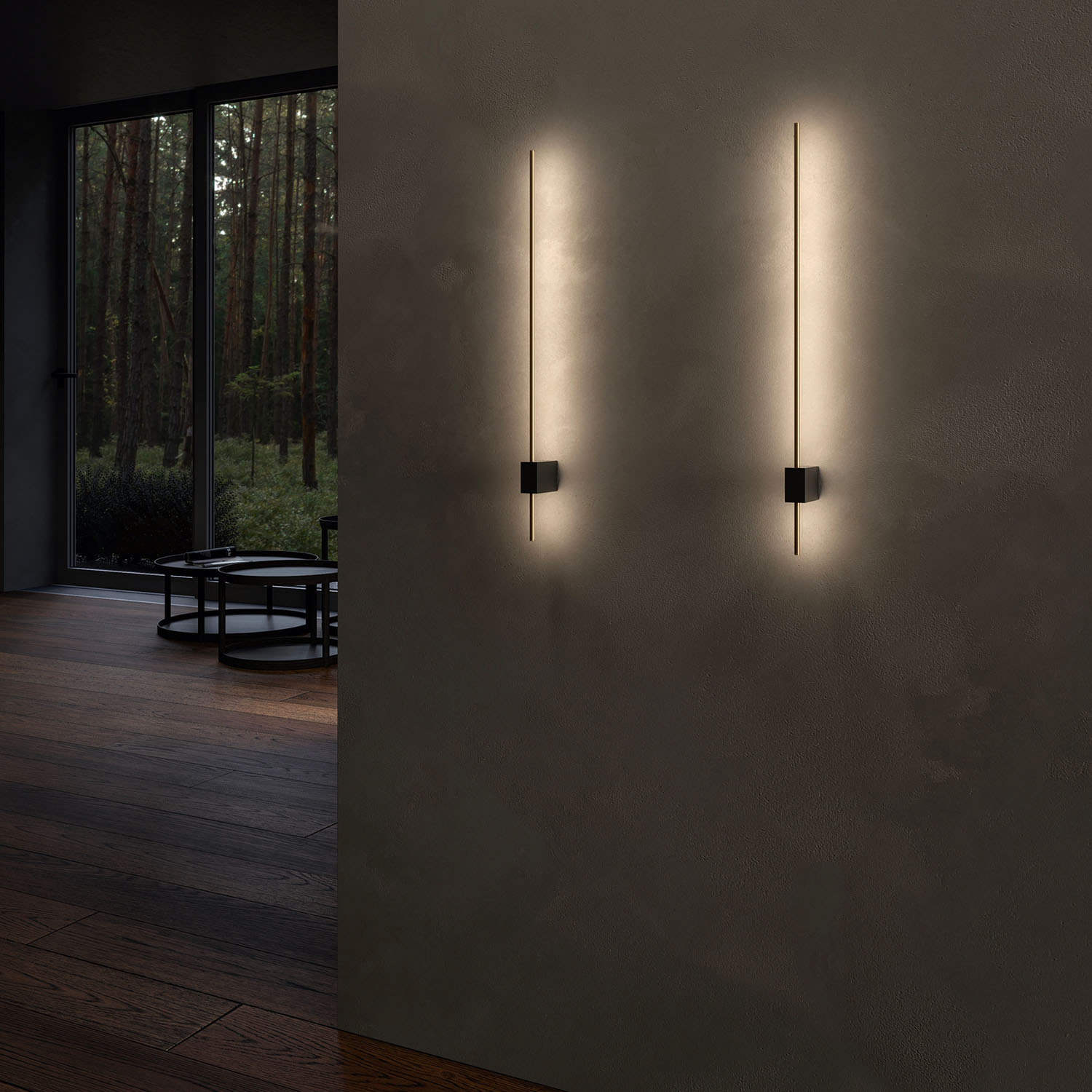 PARS A - Integrated slim LED wall light, stick shape