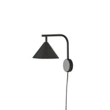 RAIN - Design wall lamp, geometric black or gray