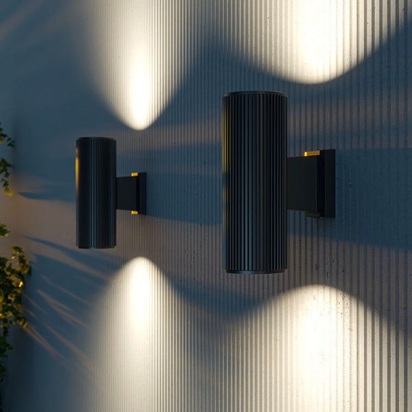 RANDO - Waterproof designer wall light, black, white or gray