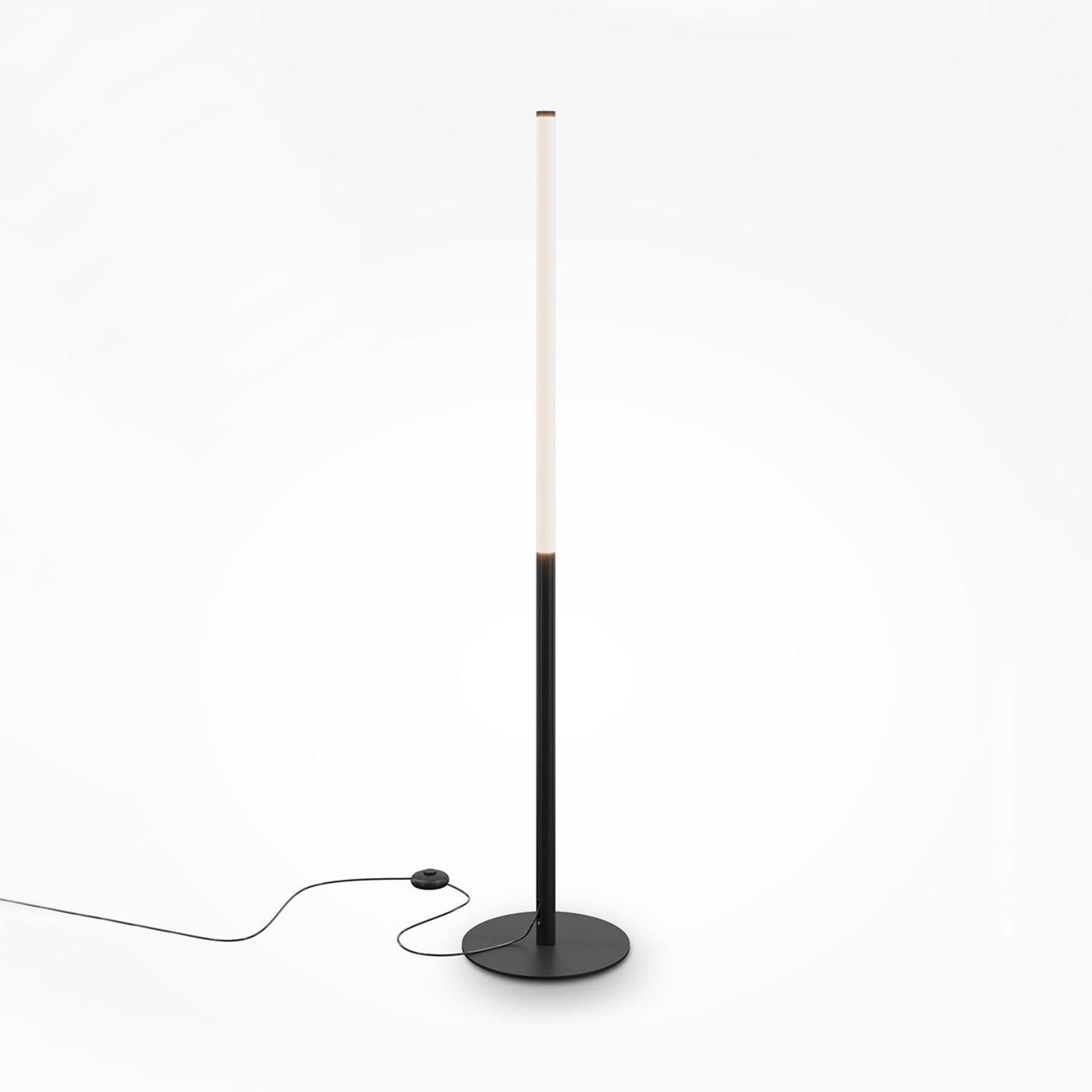 RAY - Modern black design LED tube floor lamp