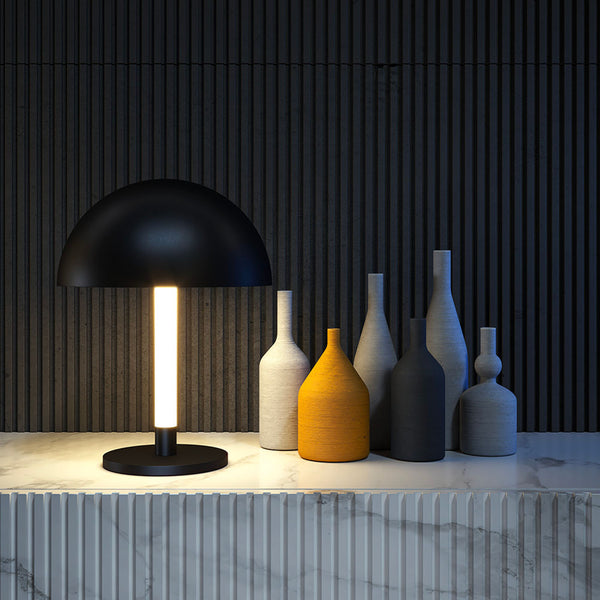 RAY - Design and modern black LED tube bedside lamp