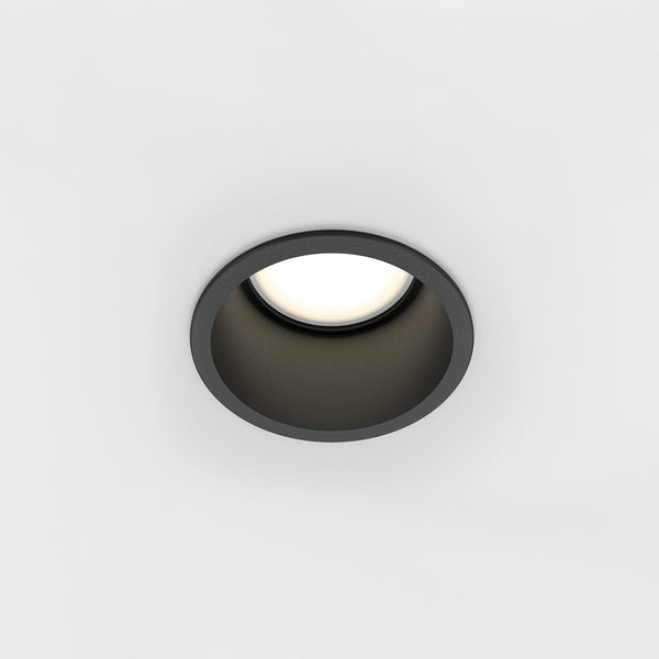 REIF - Design recessed round spotlight, black, white or gold 65mm