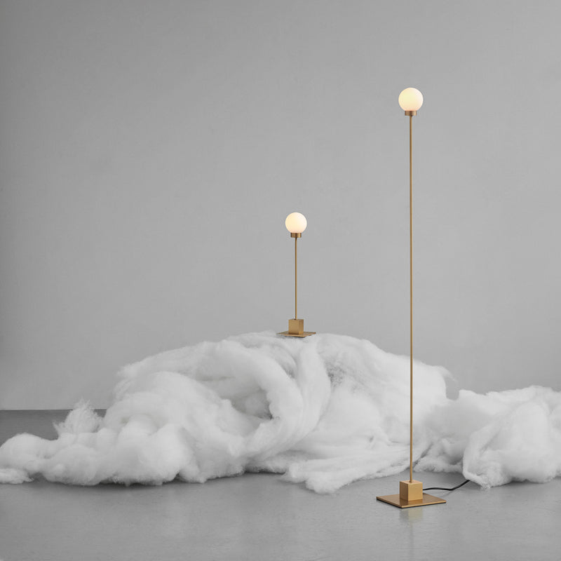 SNOWBALL - Minimalist rod bedside lamp, designer creation