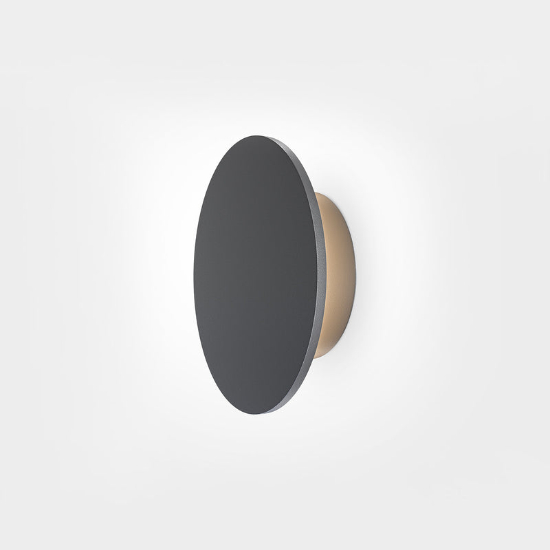 WALD - Round outdoor wall light, design and waterproof, integrated LED