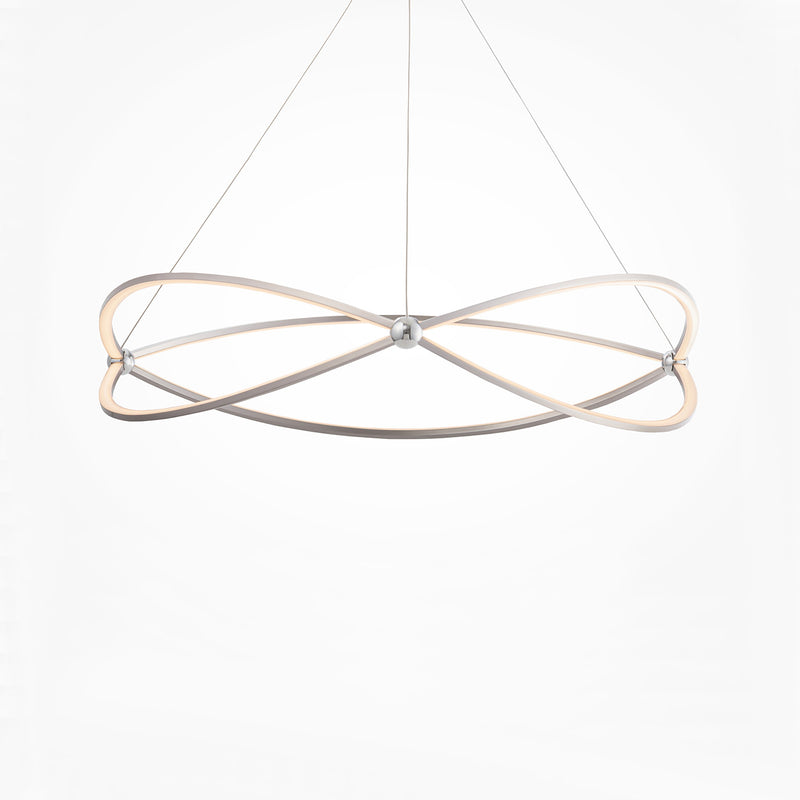 WEAVE A - White infinity pendant lamp, integrated LED, design