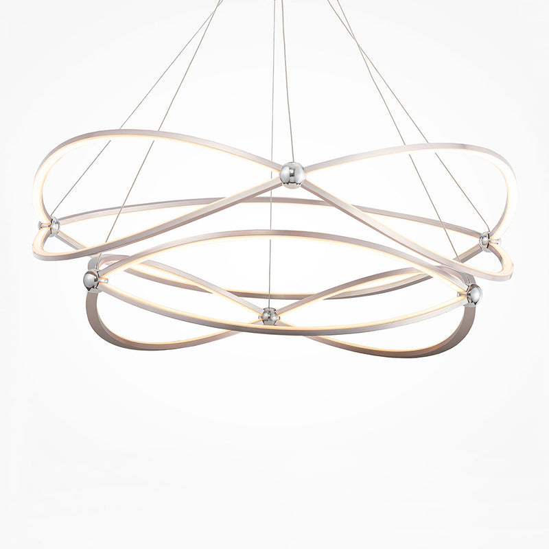 WEAVE B - White infinity pendant lamp, integrated LED, design