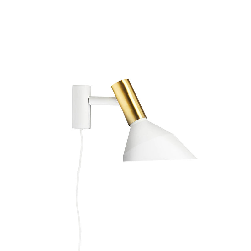 WHY - Vintage adjustable retro, white and gold wall lamp