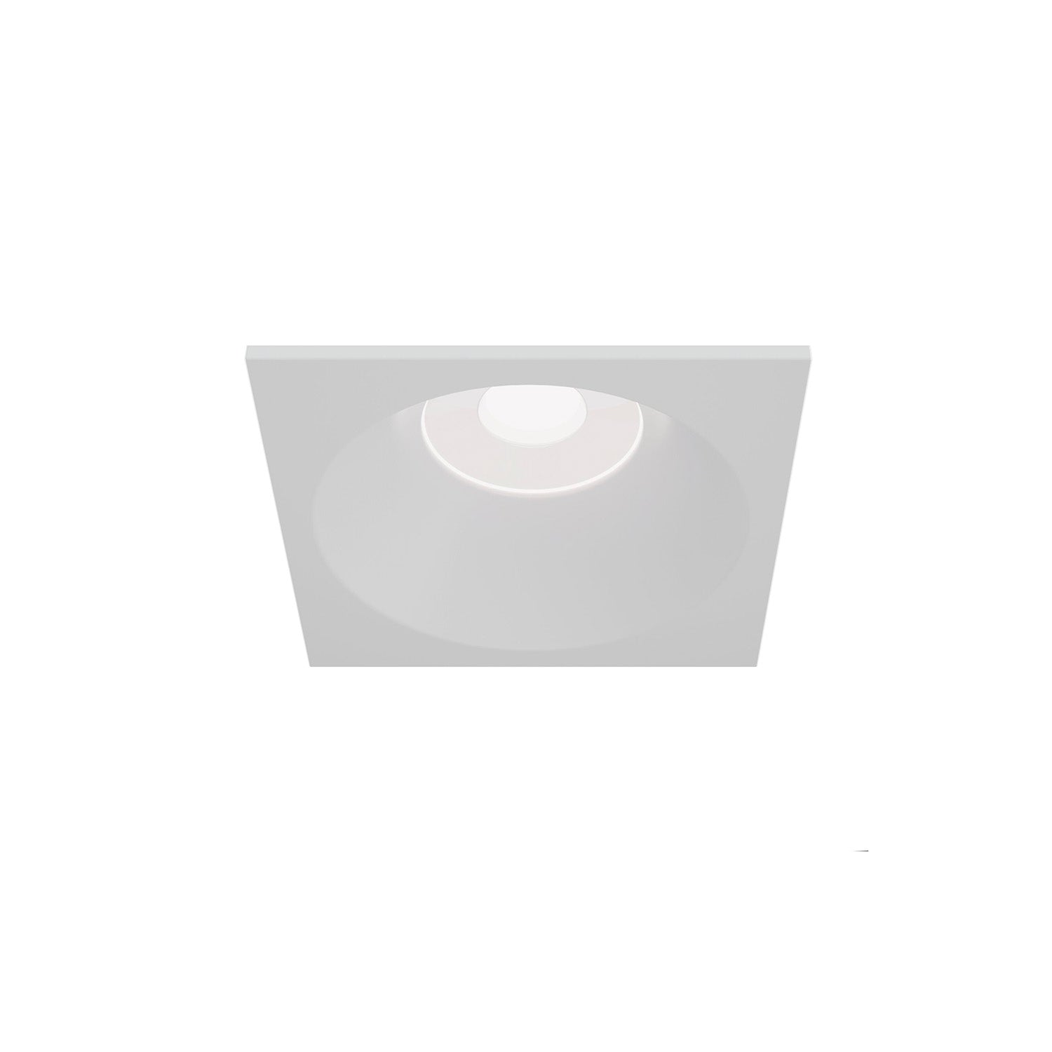 ZOOM B - Waterproof outdoor square recessed spotlight, black or white, 85mm