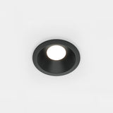 ZOOM A - Waterproof outdoor round recessed spotlight, black or white, 85mm
